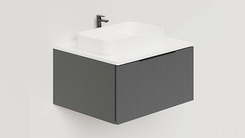 Salini Тумба под умывальник Touch V 60 T600V1A (антрацит)