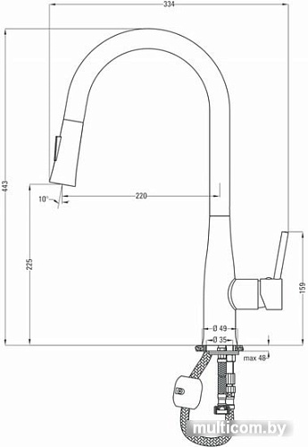 Смеситель Deante Lukrecja BDH 072M