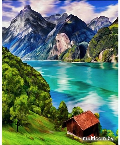Алмазная мозаика Школа талантов Горное озеро 9501531