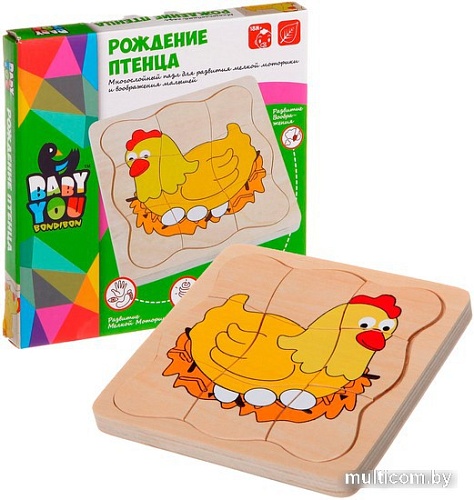 Мозаика/пазл Bondibon Рождение птенца ВВ1106