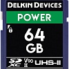 Карта памяти Delkin Devices SDXC Power UHS-II 64GB