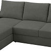 Угловой диван Mio Tesoro Elke Левый (Optima Velutto 32/темно-серый)