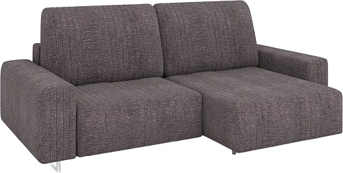 Угловой диван Rivalli Уолтер УП 1000 + оттоманка (Doris Royal Grey/полиалюминий)