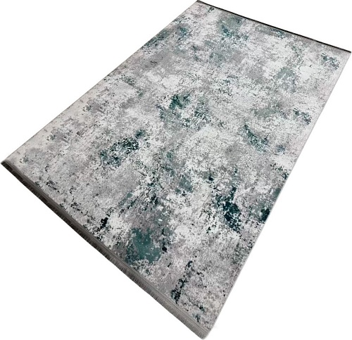 Ковер для жилой комнаты Radjab Carpet Амаль Прямоугольник 0901A 13583 (3x4, Grey/D.Green)