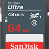 Карта памяти SanDisk Ultra SDXC Class10 64GB [SDSDUNB-064G-GN3IN]