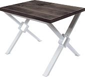 Кухонный стол Buro7 Икс-ромб 110 (классика, дуб мореный/белый)