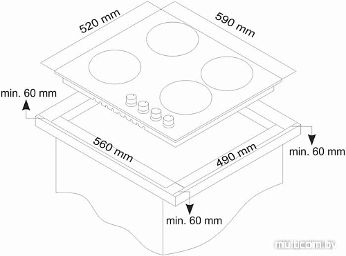 Варочная панель Monsher MKFG 60827Q01
