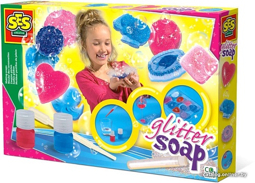 Набор для изготовления мыла SES Creative Сделай мыло с блестками 00910