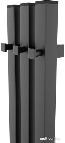 Полотенцесушитель Teymi Helmi Inaro 110x15 (3 секции, с таймером, графит матовый)