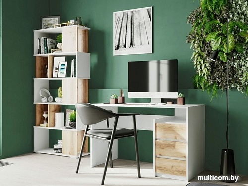 Стол Сокол СПм-21 (белый/дуб делано)