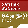 Карта памяти SanDisk Extreme microSDXC SDSQXA2-064G-GN6AA 64GB (с адаптером)