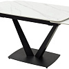 Кухонный стол M-City Alatri 120 Matt 614M04390 (White Marble Solid Ceramic/Black)