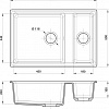 Кухонная мойка GranFest GF-LV-760K (серый)