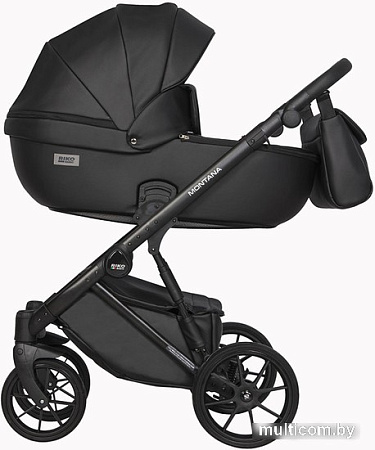 Универсальная коляска Riko Basic Montana Ecco (3 в 1, 12/черный)