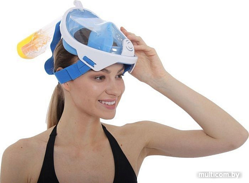 Маска для плавания Bradex SF 0370 (L, голубой)