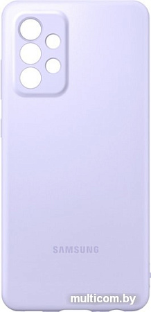 Чехол Samsung Silicone Cover для Samsung Galaxy A52 (фиолетовый)