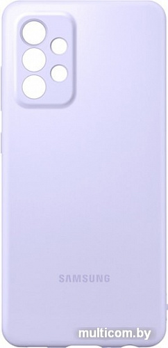 Чехол Samsung Silicone Cover для Samsung Galaxy A52 (фиолетовый)