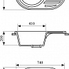 Кухонная мойка Gran-Stone GS-18 (черный 308)