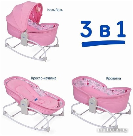 Люлька Simplicity Elite 3 в 1 3010 (pink circles)