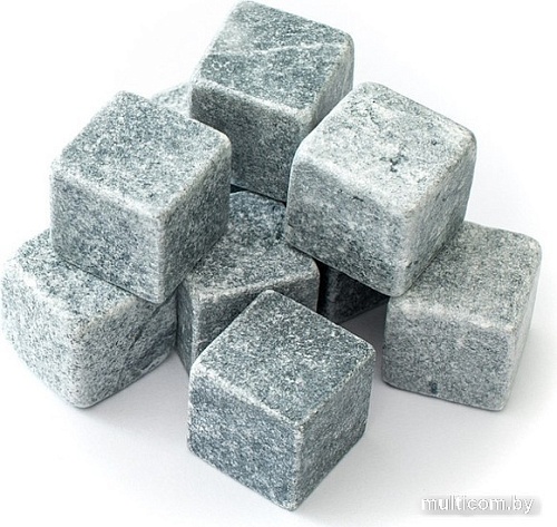 Камни для виски Белоснежка 010-CR (9 шт, серый стеатит)