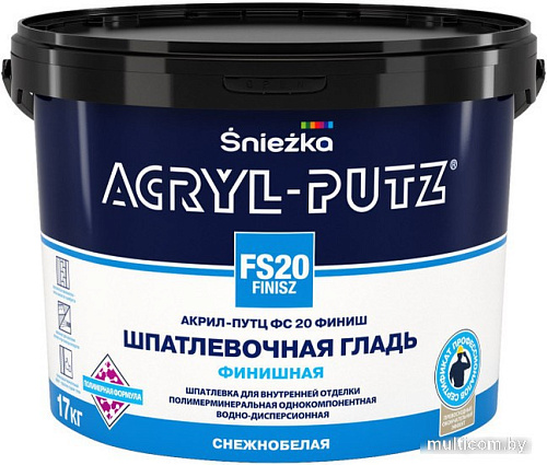 Шпатлевка Sniezka ACRYL-PUTZ FS20 FINISZ (РБ, 17 кг)