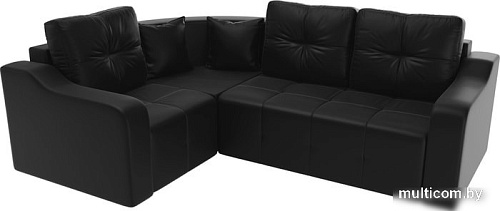Угловой диван Mebelico Кембридж угловой 108832 (левый, экокожа, черный)