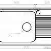 Кухонная мойка Polygran F-19 (белый)