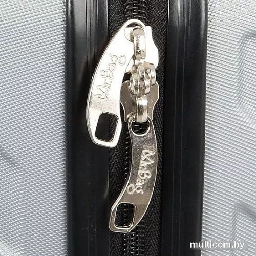 Чемодан-спиннер Mr.Bag 338-9101/5-24SLV (серебристый)