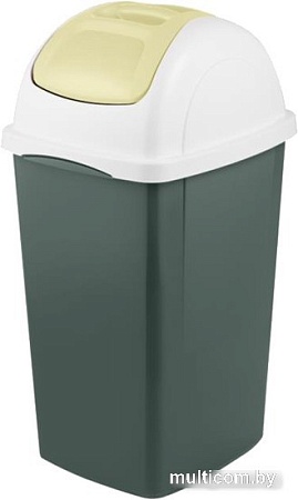 Мусорное ведро Bama Cont.Europa Lt.33 Oliva (33 л, оливковый/кремовый)