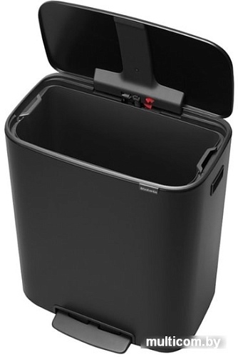 Brabantia Bo Pedal Bin 60 л (черный матовый)