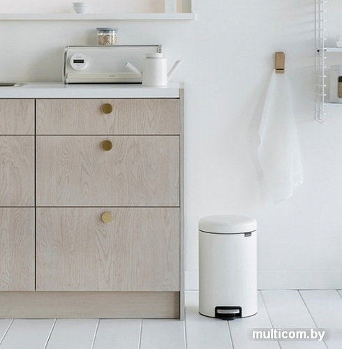 Brabantia Pedal Bin NewIcon 12 л (минерально-белый)