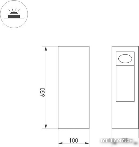 Фонарный столб Arlight LGD-MARK-BOLL-H650-7W Warm3000 029965