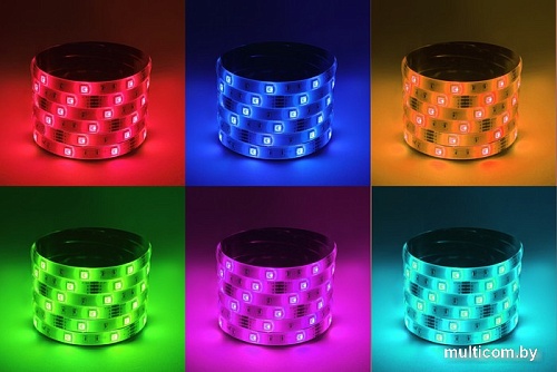 Светодиодная лента ЭРА LS5050 -7,2-30-12-RGB-IP65-1 Б0059918