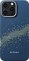 Чехол для телефона Pitaka StarPeak Tactile Woven для iPhone 16 Pro (синий)