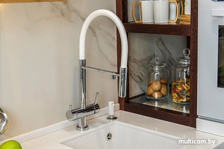 Дозатор для жидкого мыла Omoikiri OM-02-WH (белый)