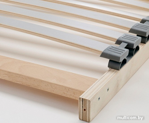 Кровать Ikea Мальм 200x90 (белый, Лонсет) 392.109.93