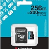 Карта памяти Kingston Canvas Go! microSDXC 256GB SDCG4/256GB (с адаптером)
