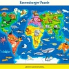 Мозаика/пазл Ravensburger Карта мира с животными
