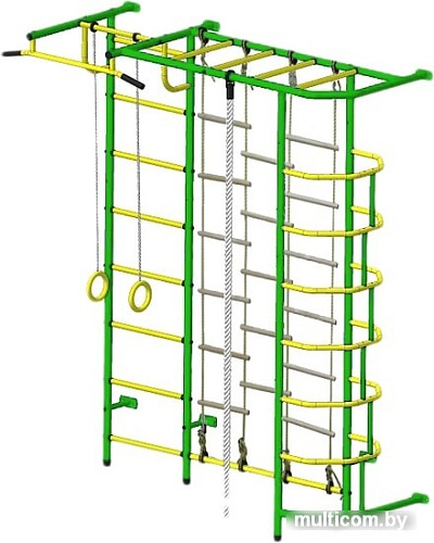 Детский спортивный комплекс Пионер С5Л (зеленый/желтый)