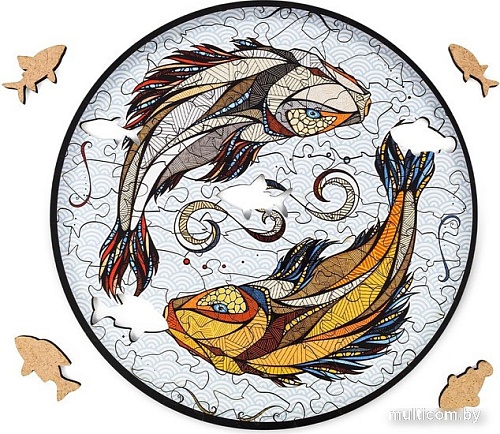 Сборная модель Eco-Wood-Art «КАРПЫ КОИ» S