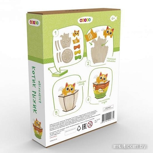 3Д-пазл Woody Котик Рыжик 02772