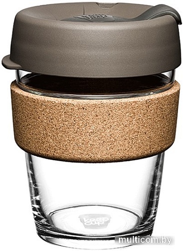 Многоразовый стакан KeepCup Brew Cork M Black 340мл (серый)