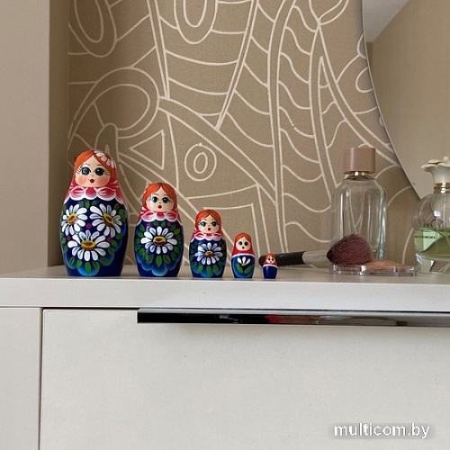 Развивающая игра Брестская Матрешка С букетом ромашек (набор 5 шт)
