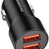 Автомобильное зарядное Borofone BZ19B (черный)