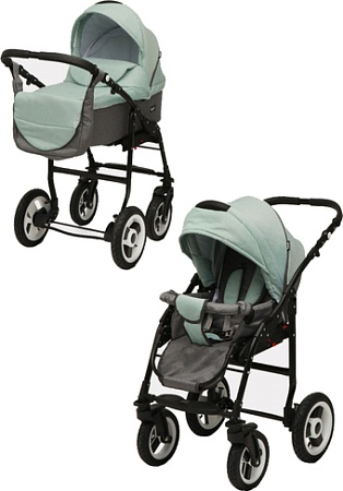 Универсальная коляска Rant Dream (2 в 1, 04 серый/мятный)