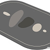 Коврик для ванной Array P211 (серый)