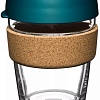 Многоразовый стакан KeepCup Brew Cork M Eventide 340мл (бирюзовый)