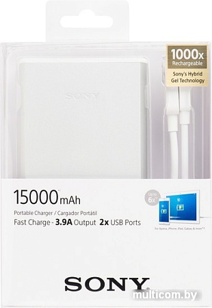 Портативное зарядное устройство Sony CP-S15 (серебристый)