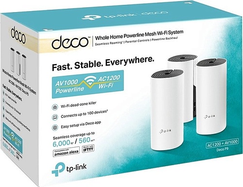Wi-Fi система TP-Link Deco P9 (3 шт.)