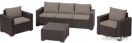 Набор садовой мебели Keter California 3 Seater (коричневый)